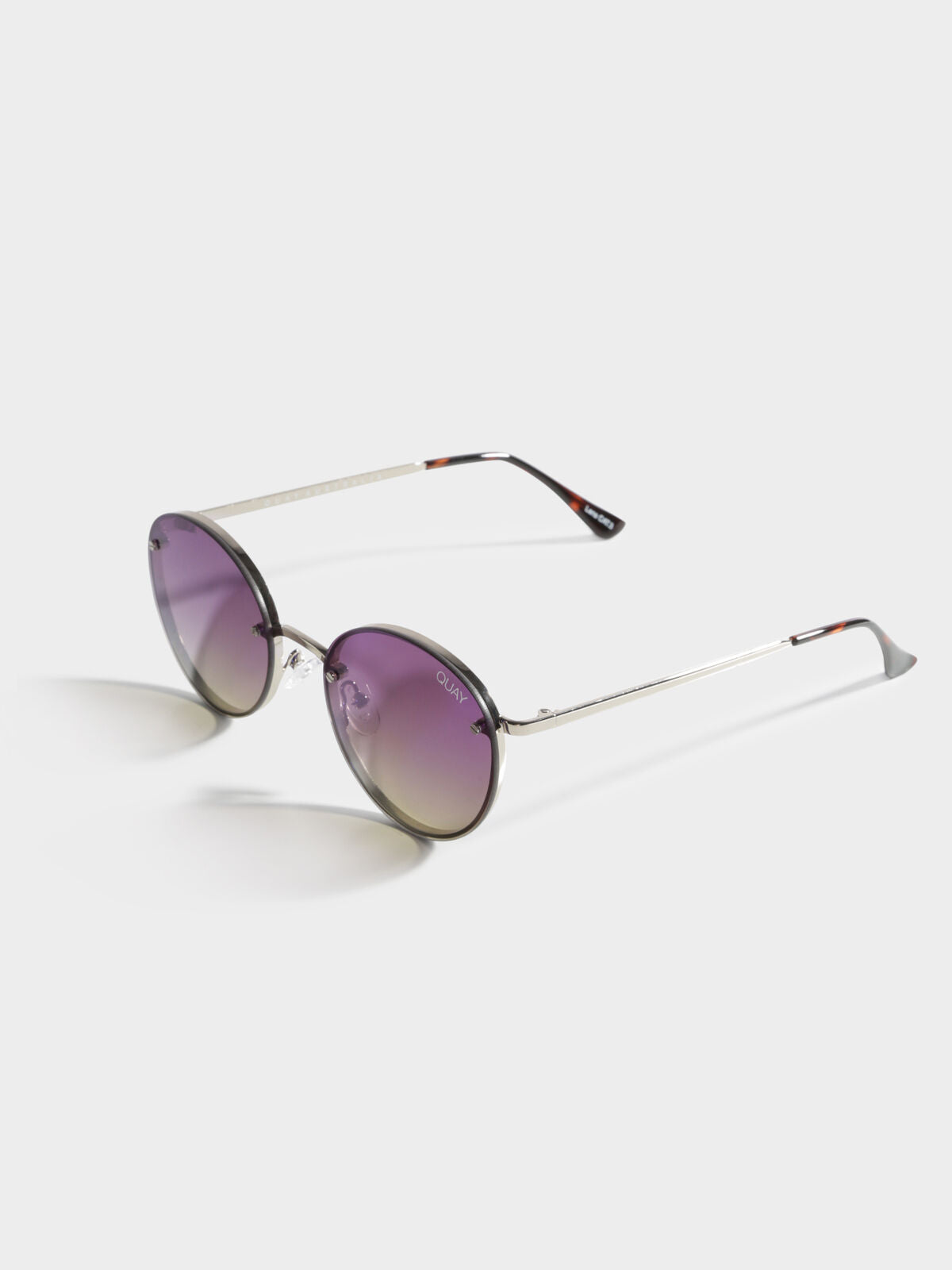 Gold Farrah Sunglasses in Silver &amp; Purple