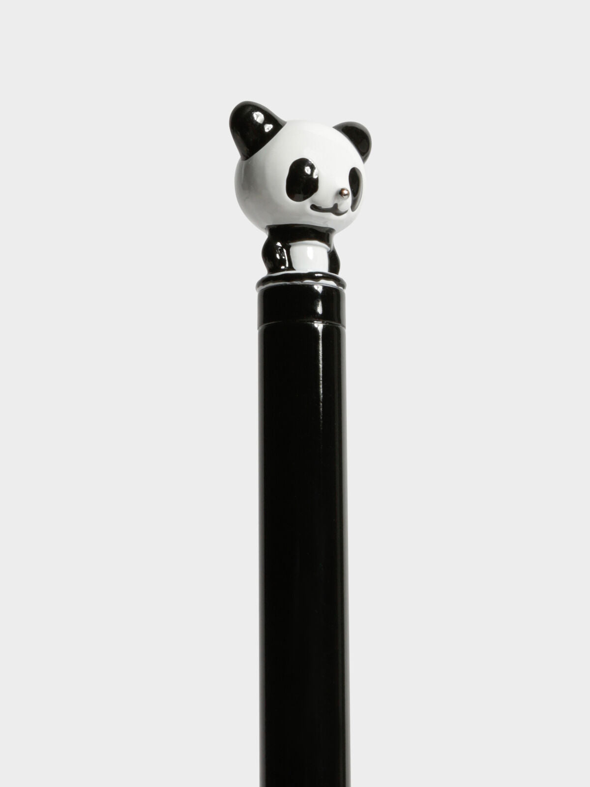 Mini Panda Iconic Metal Pen in White &amp; Black
