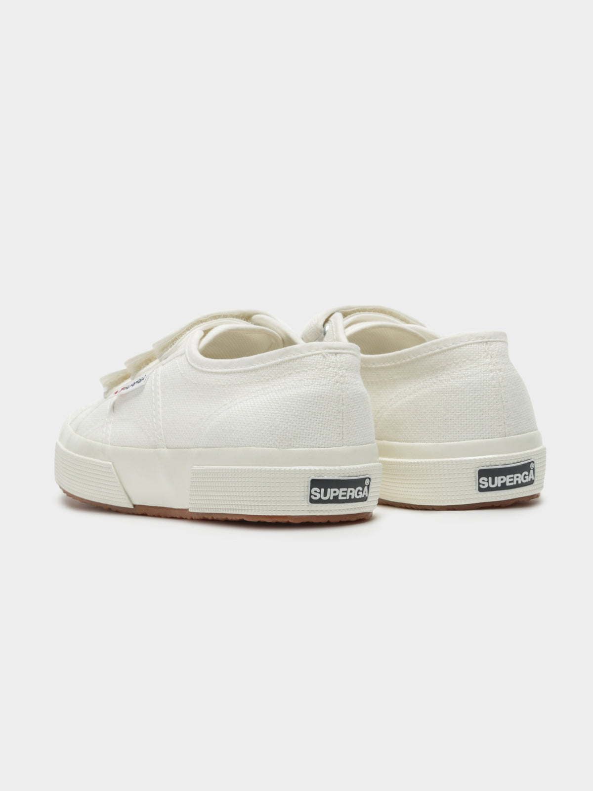 Unisex 2750 Strap Shiny Gum Sneakers in Off White