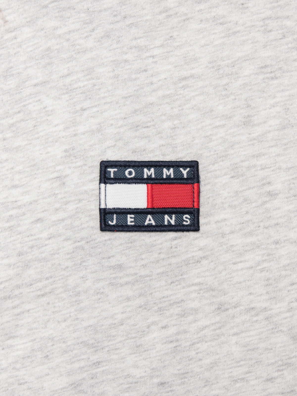 Tommy Hilfiger Boxy Cropped Ringer Long Sleeve T-Shirt | Silver Grey