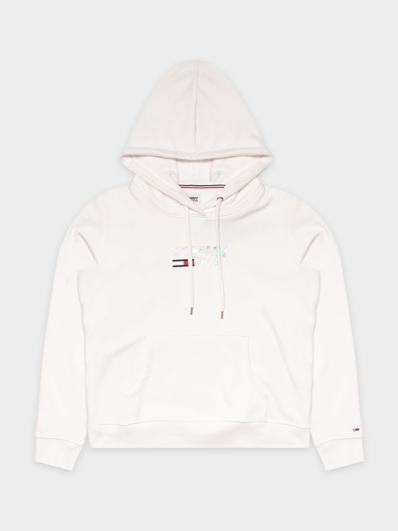 Slim Metallic Corporate Logo Hoodie