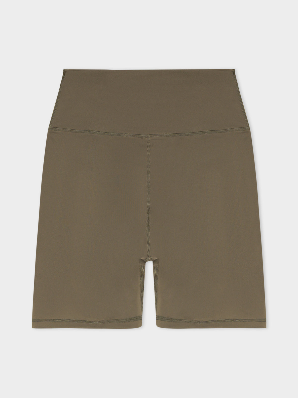 Nude Active High-Rise Bike Shorts in Olive Green