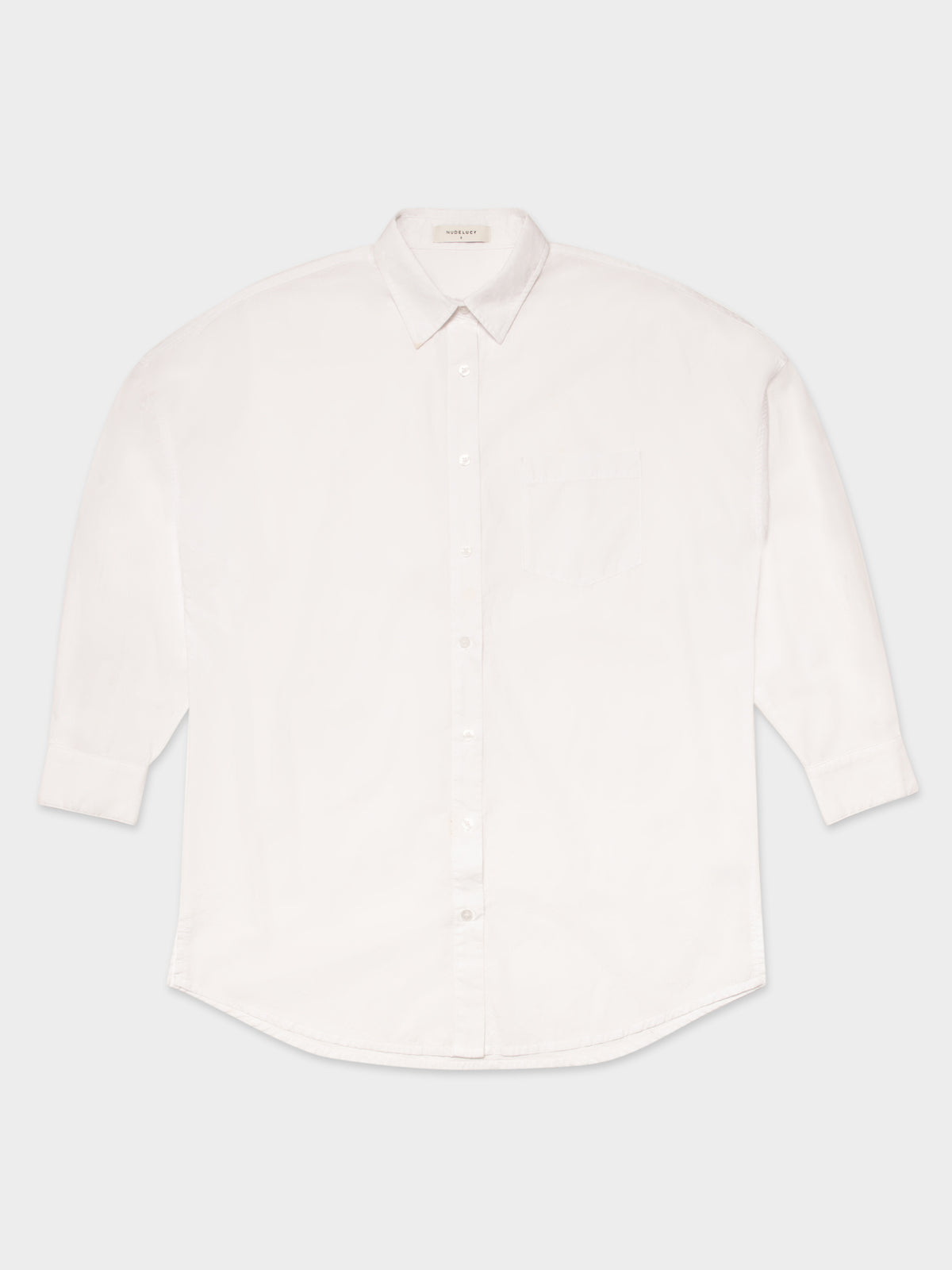 Naya Cotton Longline Shirt in White