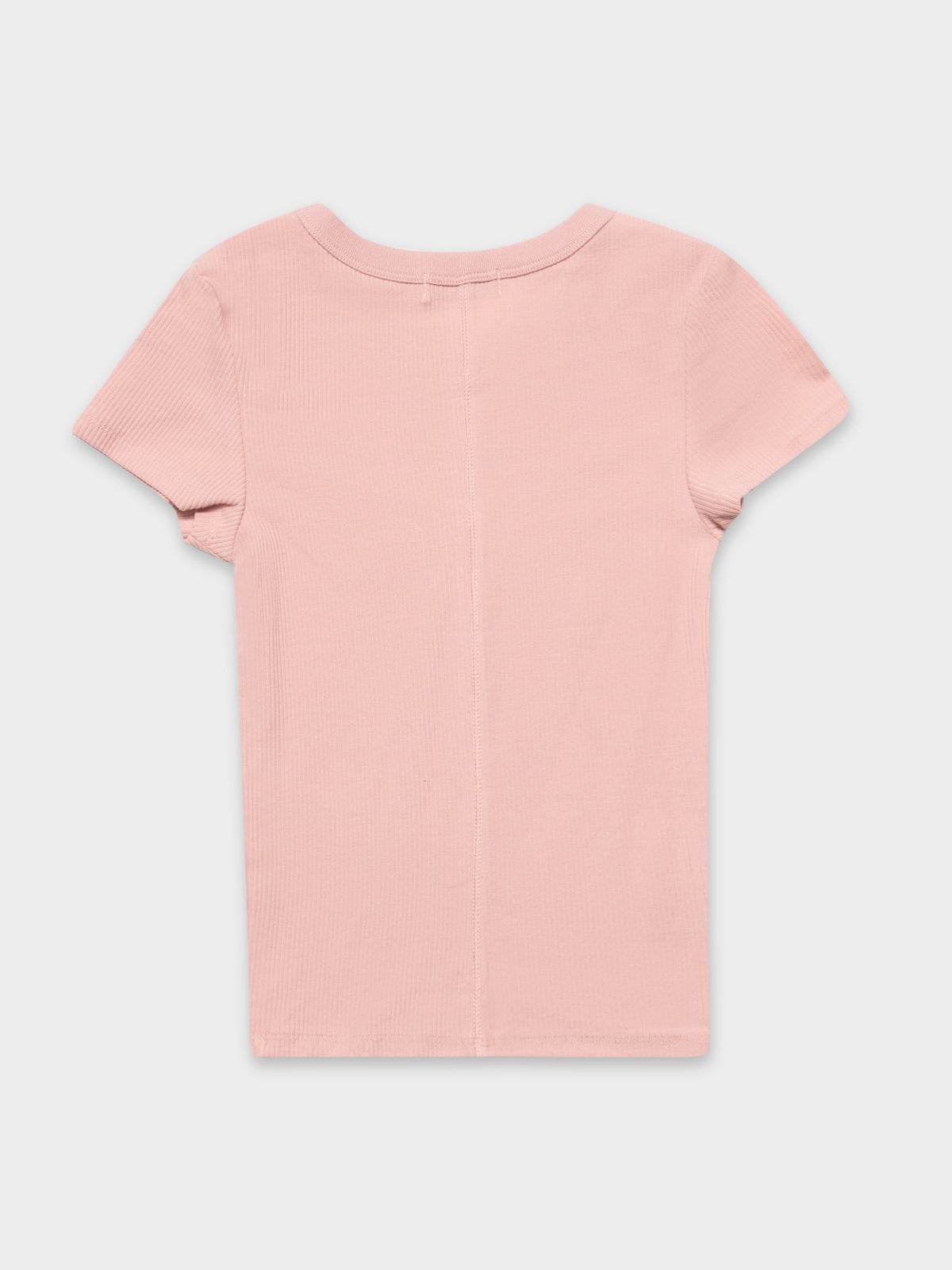 Monroe Rib T-Shirt in Pink Salt
