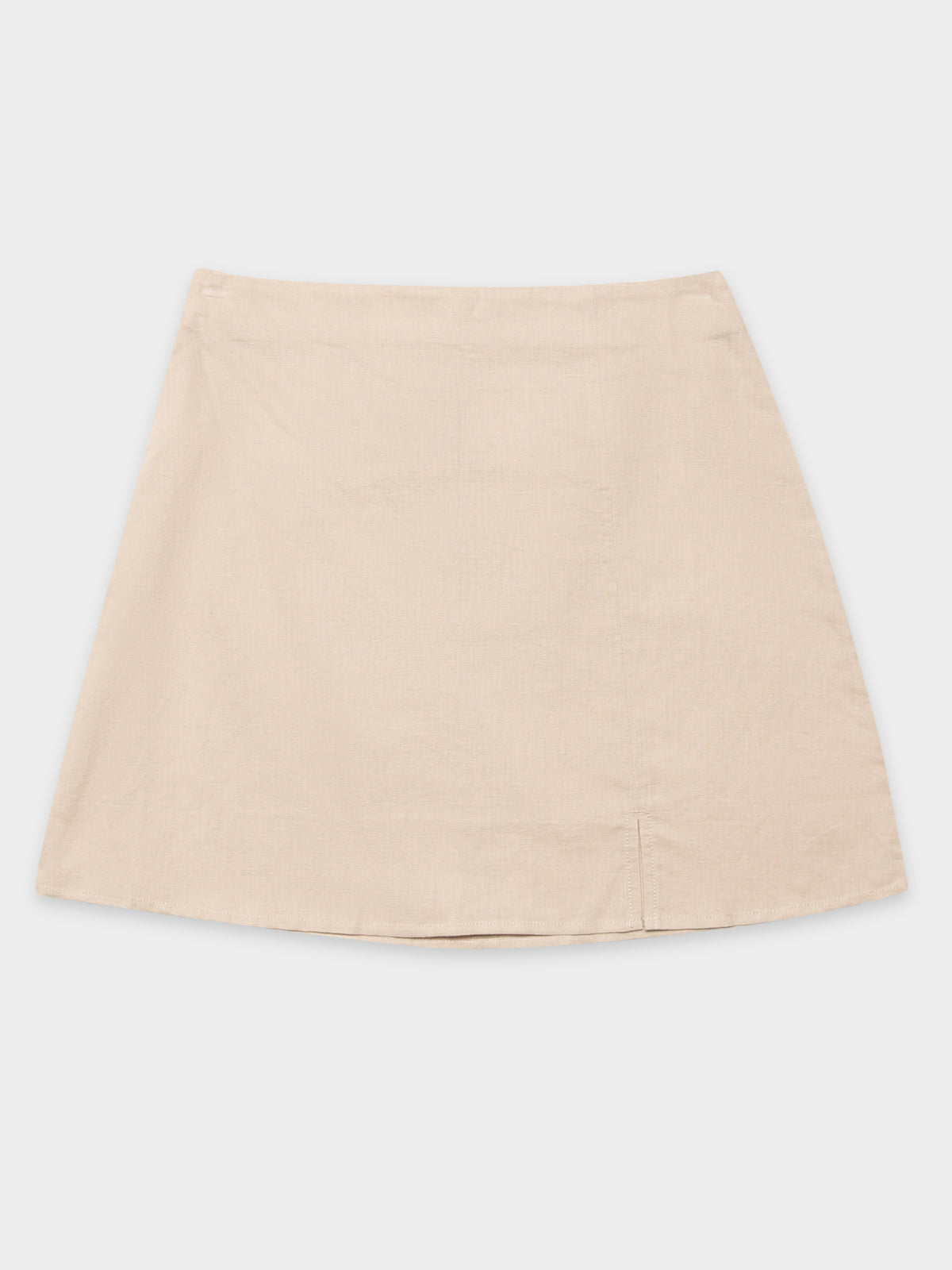 Nima Linen Mini Skirt in Sand