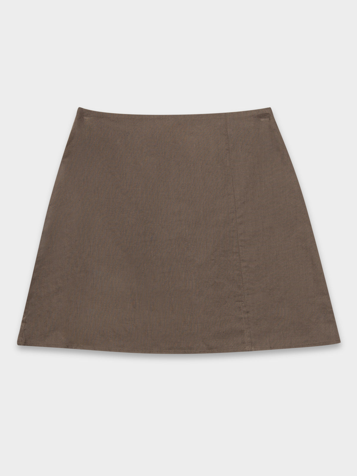 Nima Linen Mini Skirt in Ash