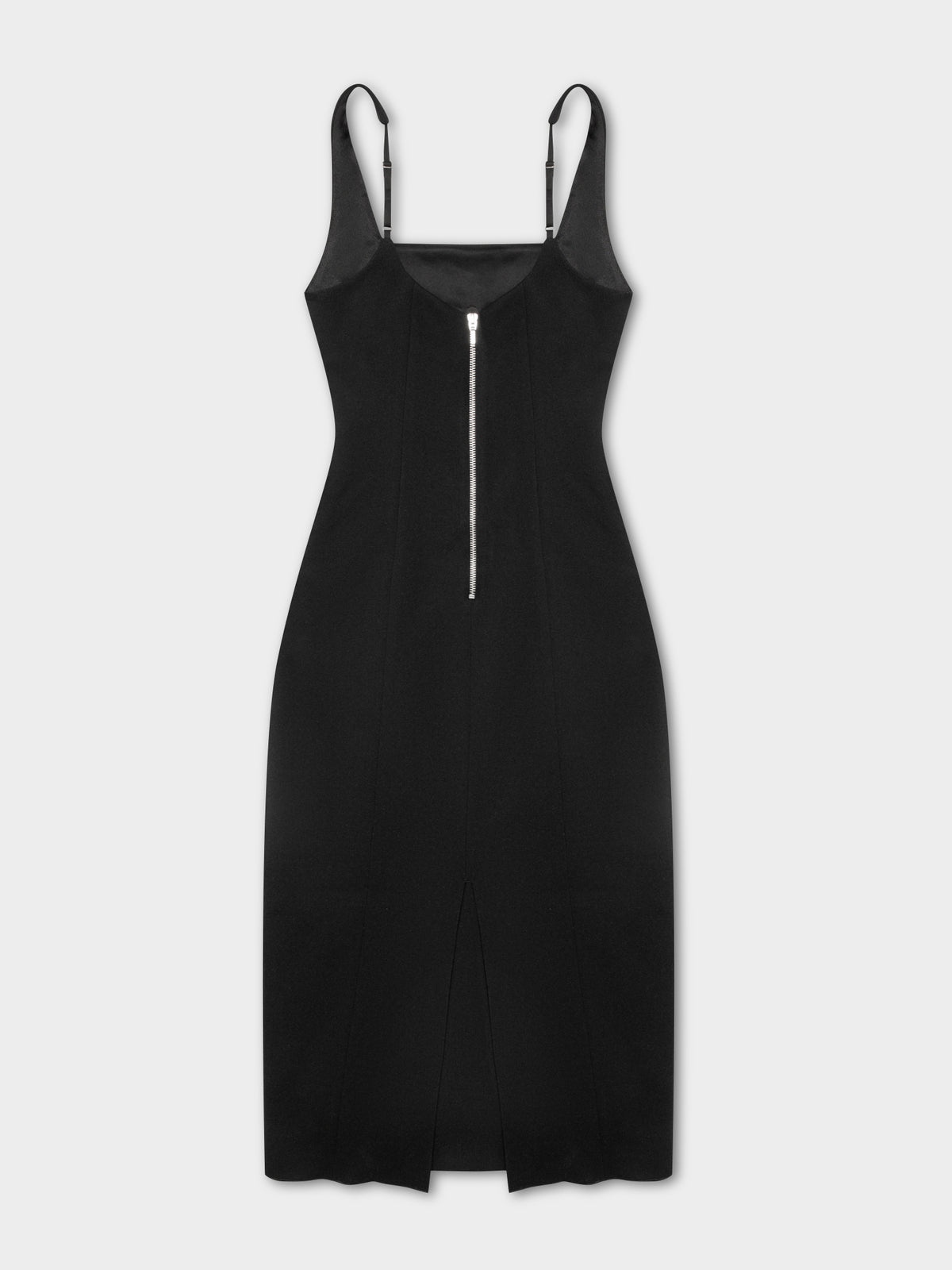Nikita Crepe Midi Dress in Black