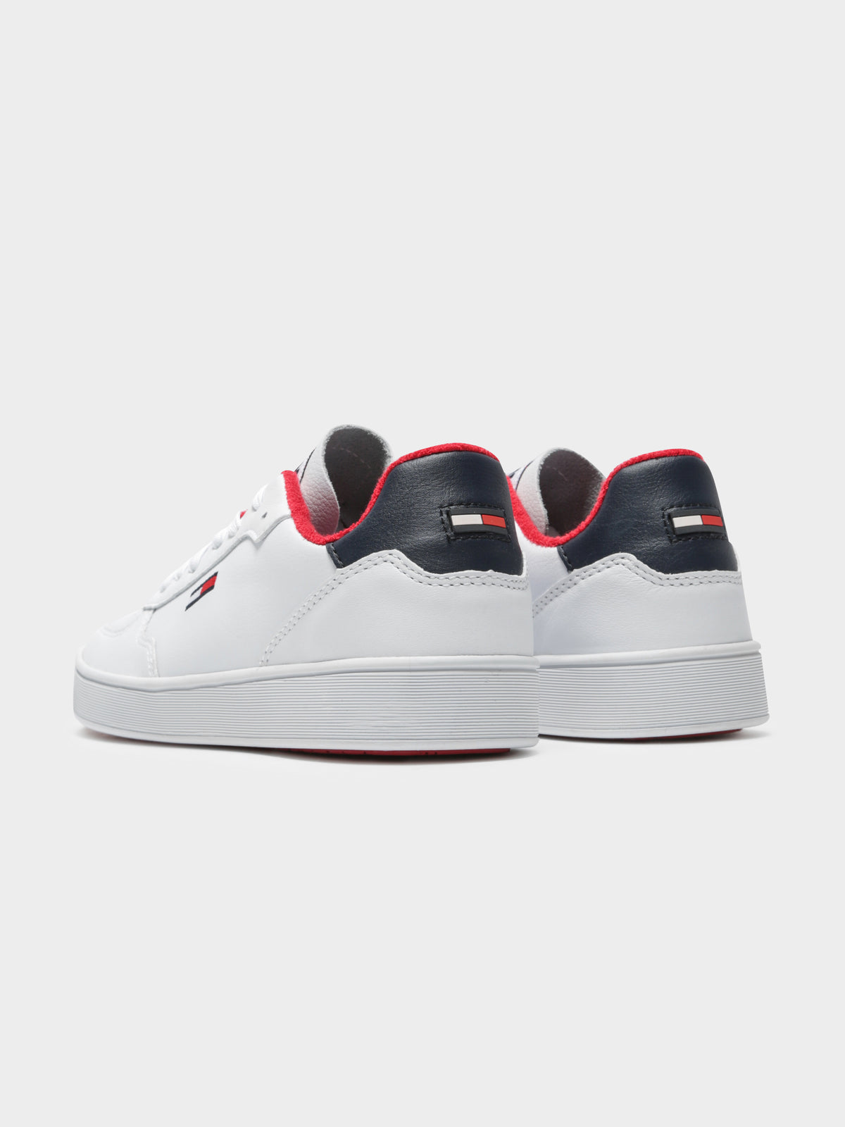 Womens Tommy Jeans Cupsole Sneakers in White