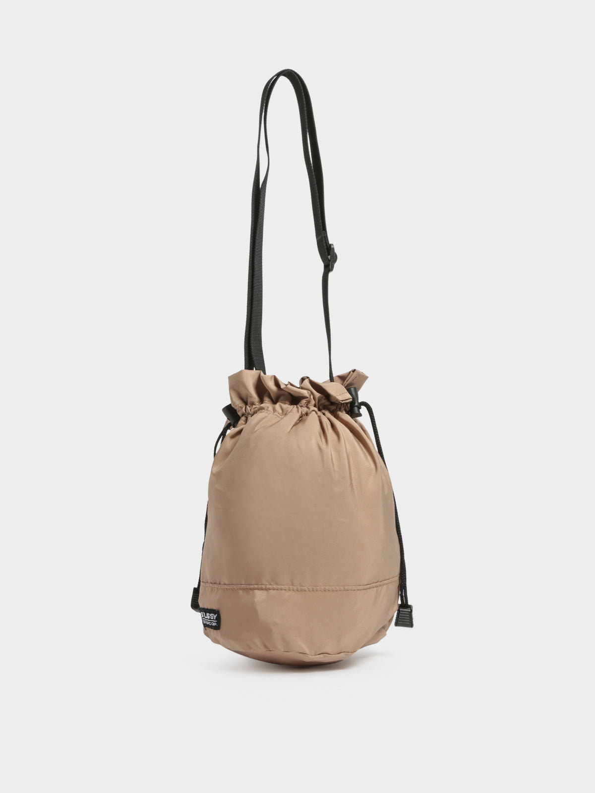 Crushable Barrel Bag in Taupe