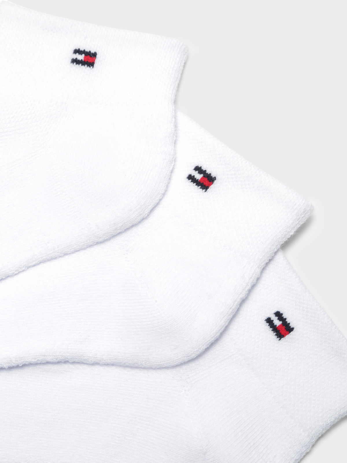 3 Pairs of Cushion Sole Socks in White