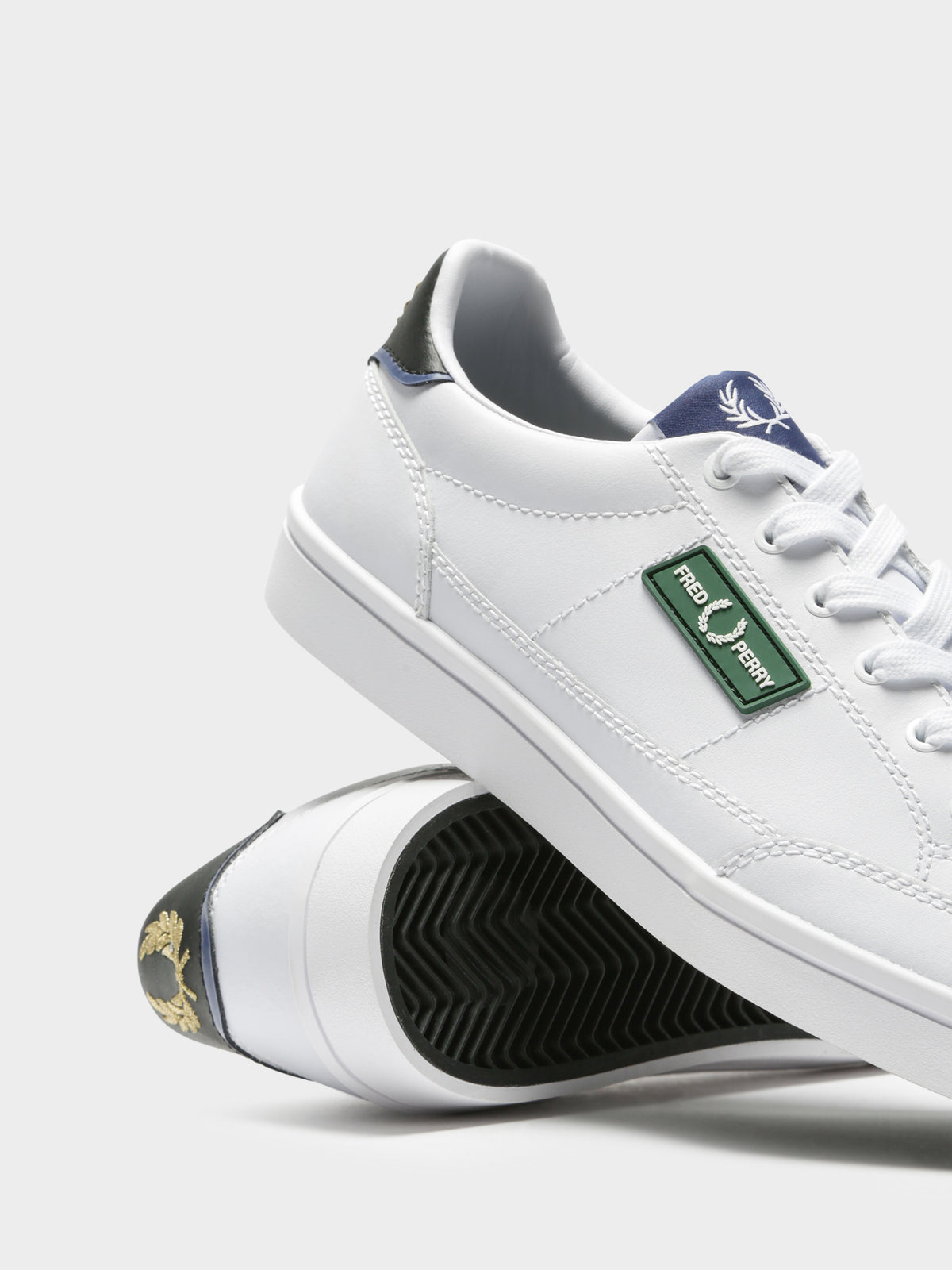 Fred Perry Mens Deuce Leather Sneaker | White