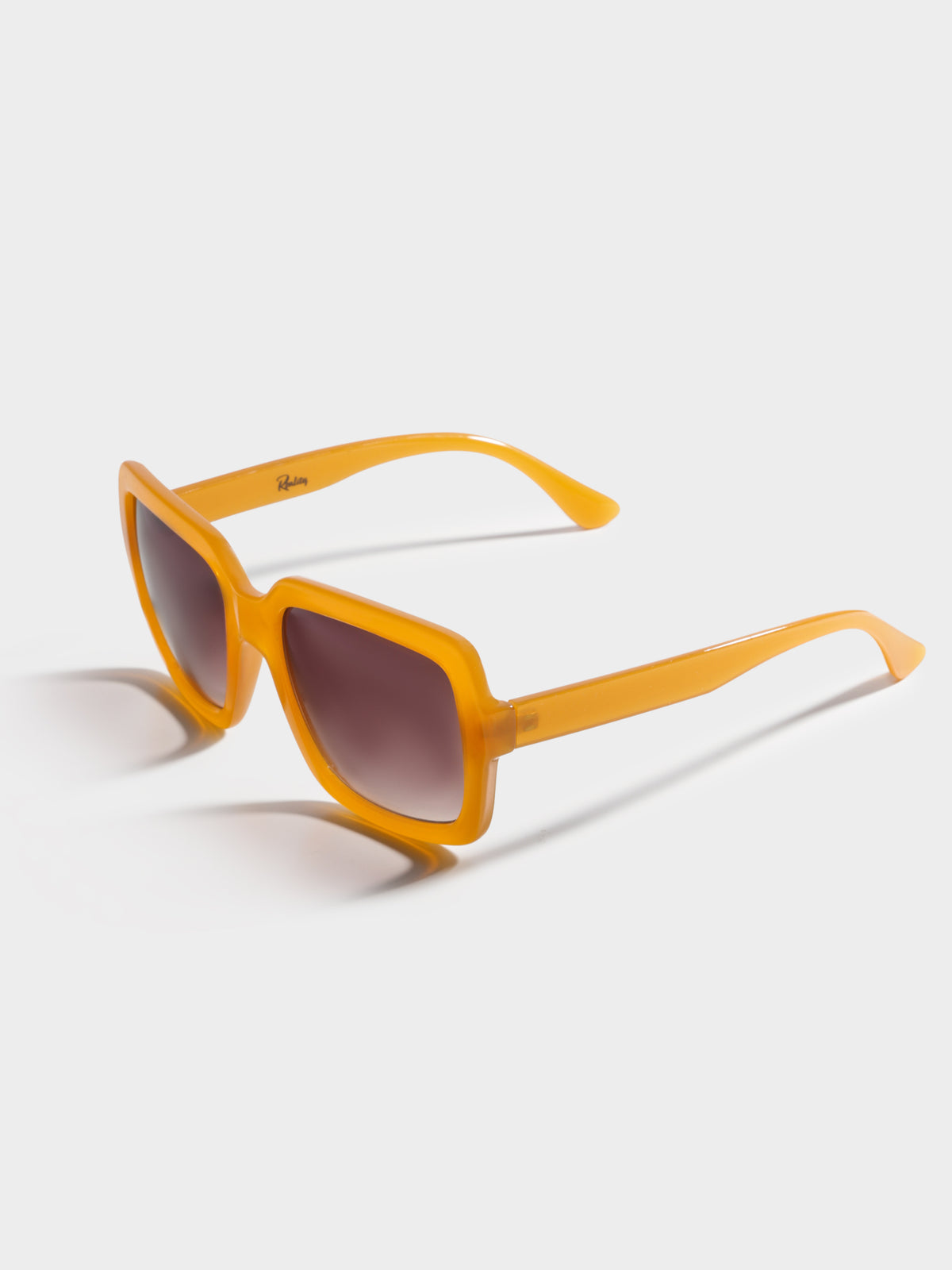 Le Brera Square Sunglasses in Mustard