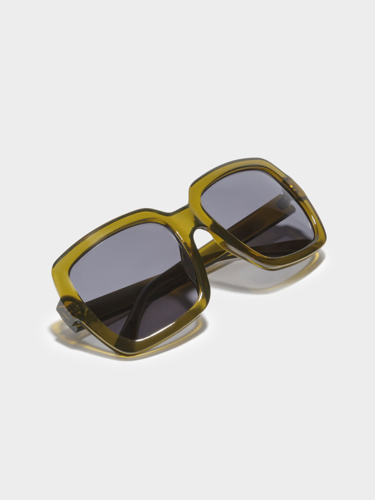 Le Brera Square Sunglasses in Olive
