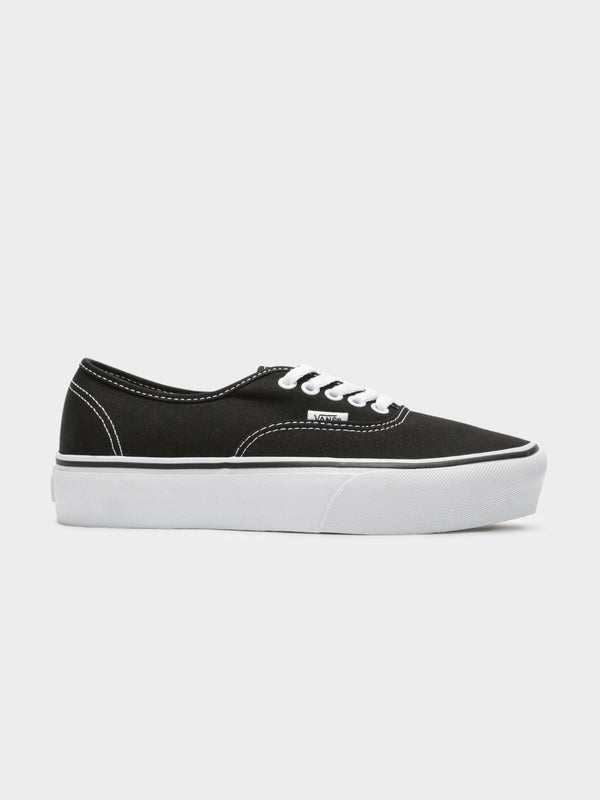 Womens Authentic Platform Sneakers in Black - Glue Store