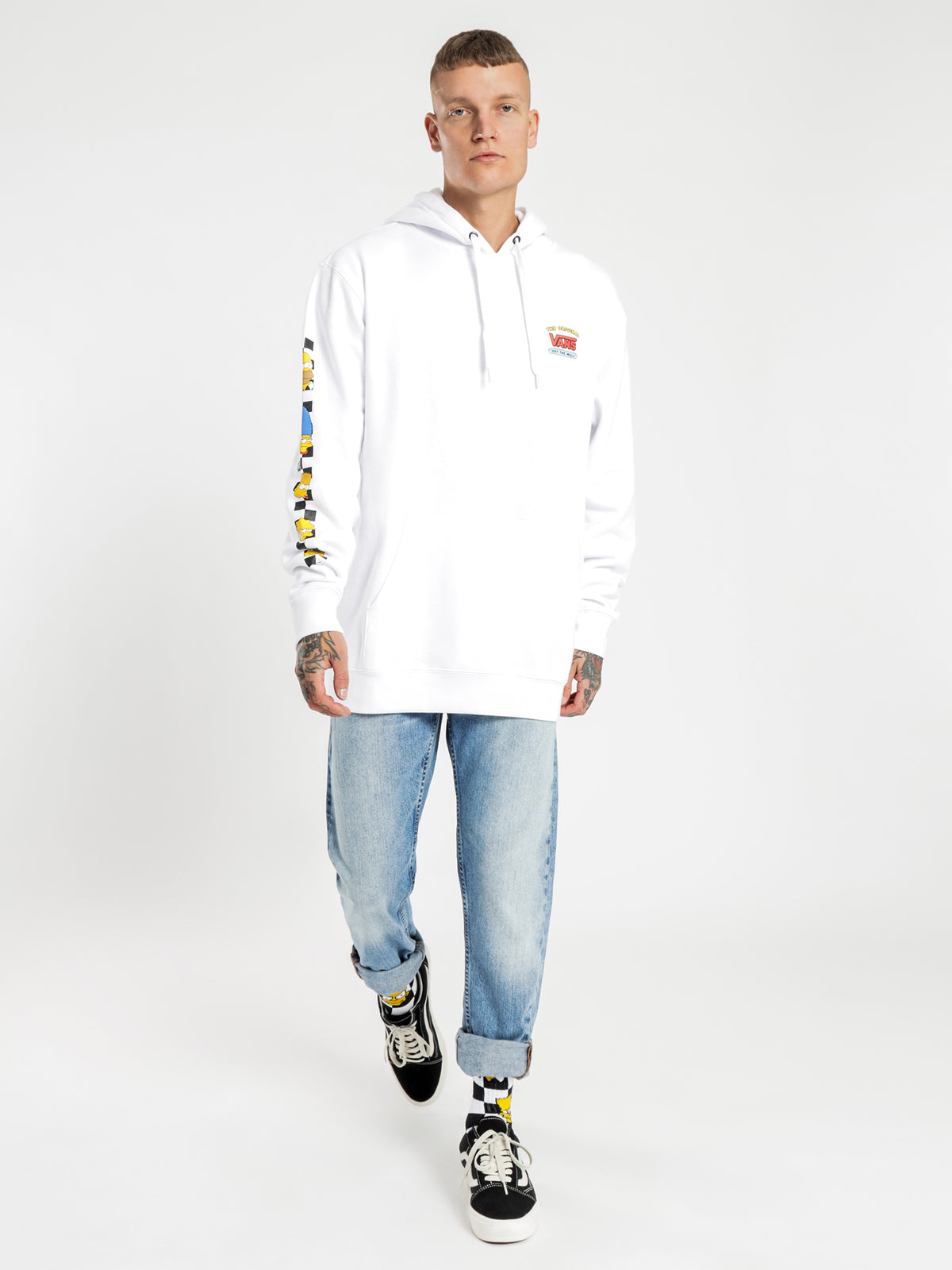 The Simpsons X Vans Family Pullover Hoodie in White